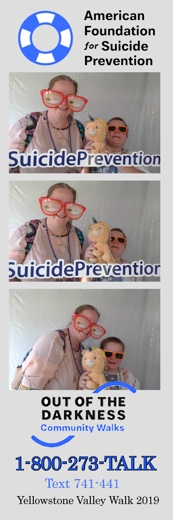 Out of the Darkness Walk 2019 | View more photos from the event at gallery.photoboothbillings.com/u/PhotoBoothBillings/Out-of-the-Darkness-Walk-2019